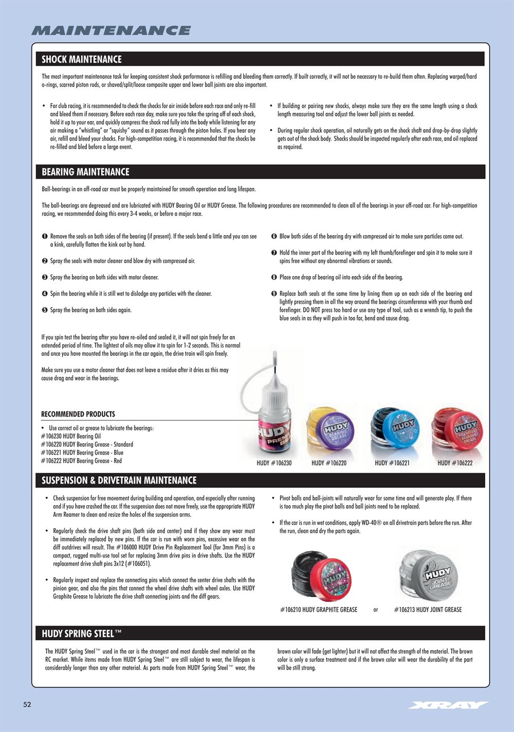 Xray - XB4D 2023 (XB4D'23) - Manual - Page 52