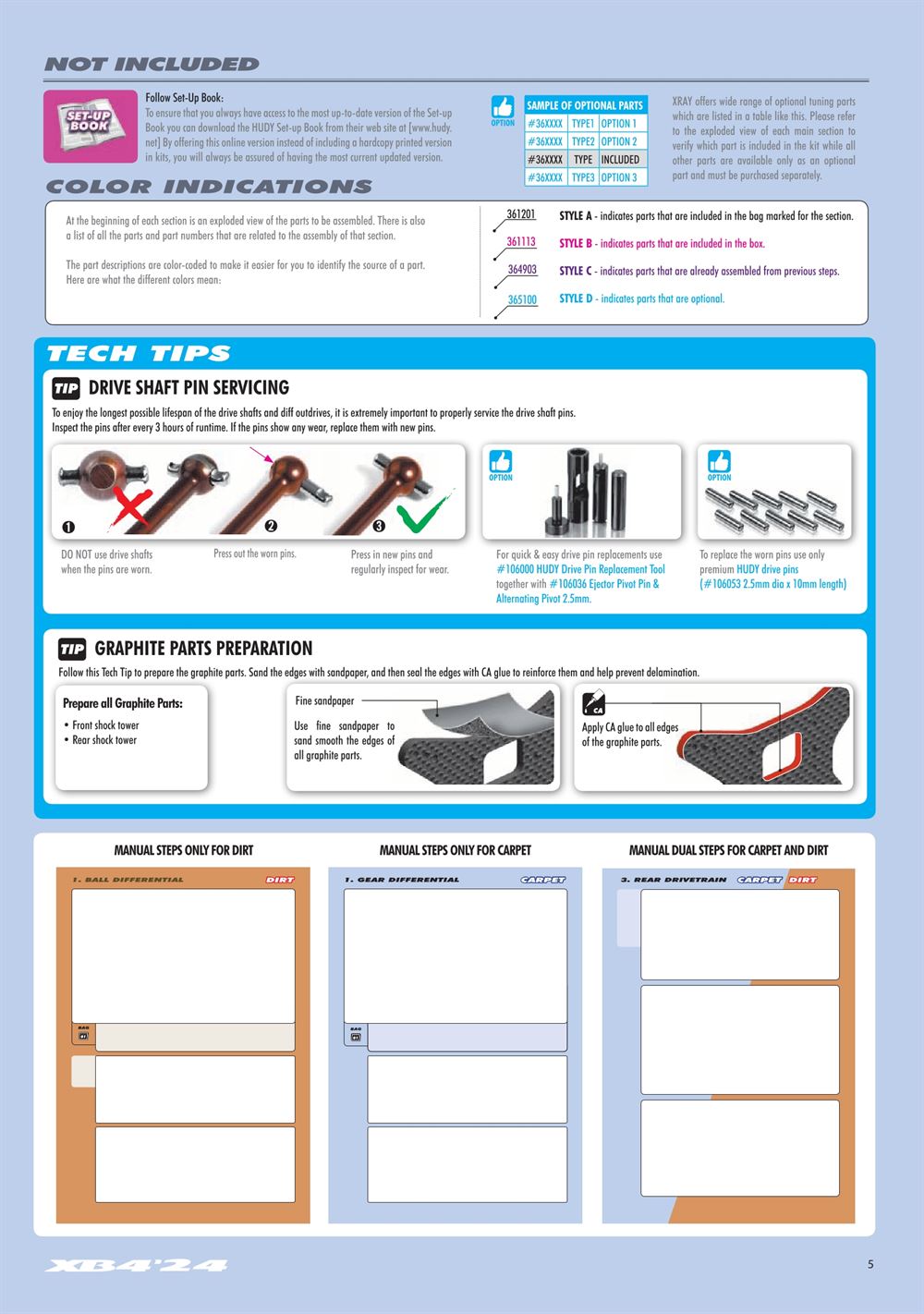 Xray - XB4D 2024 (XB4D'24) - Manual - Page 5