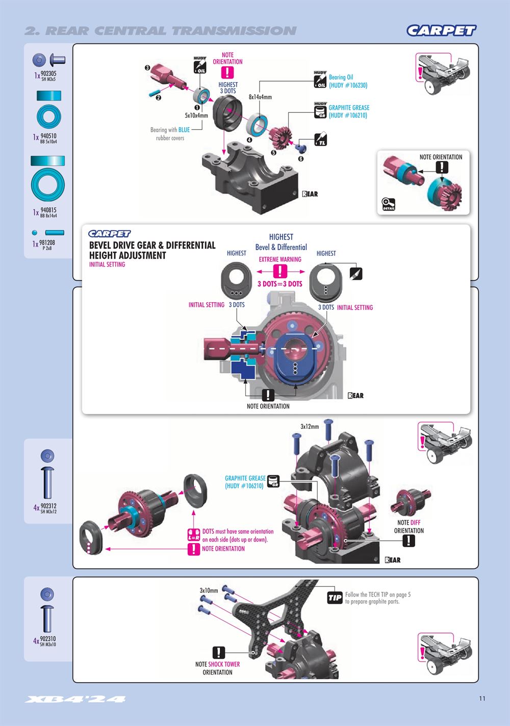 Xray - XB4D 2024 (XB4D'24) - Manual - Page 11