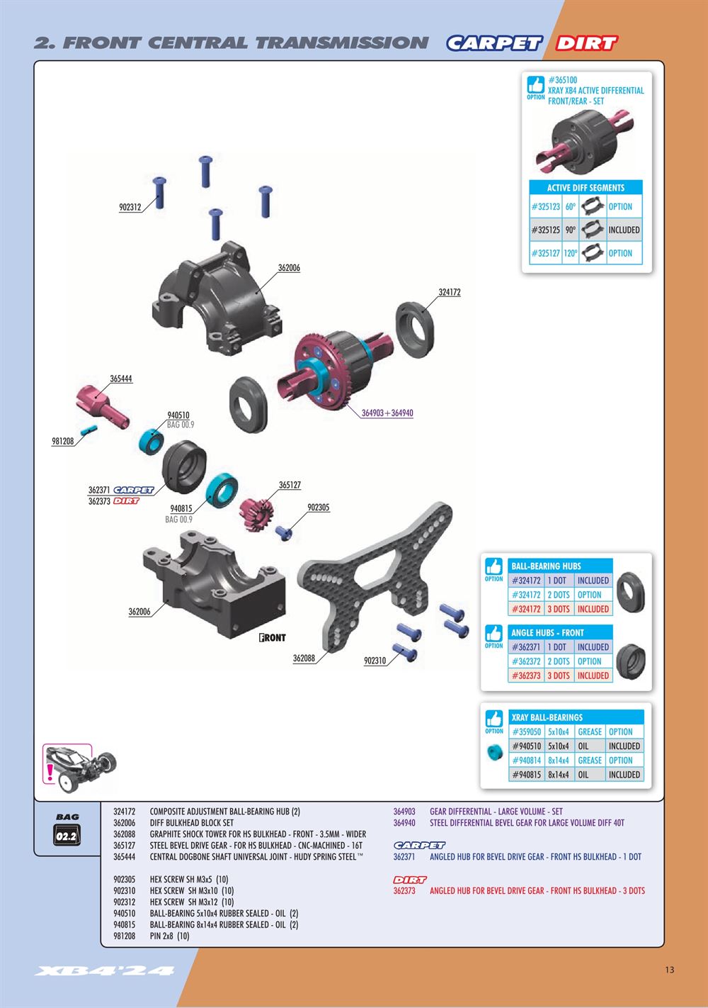 Xray - XB4D 2024 (XB4D'24) - Manual - Page 13