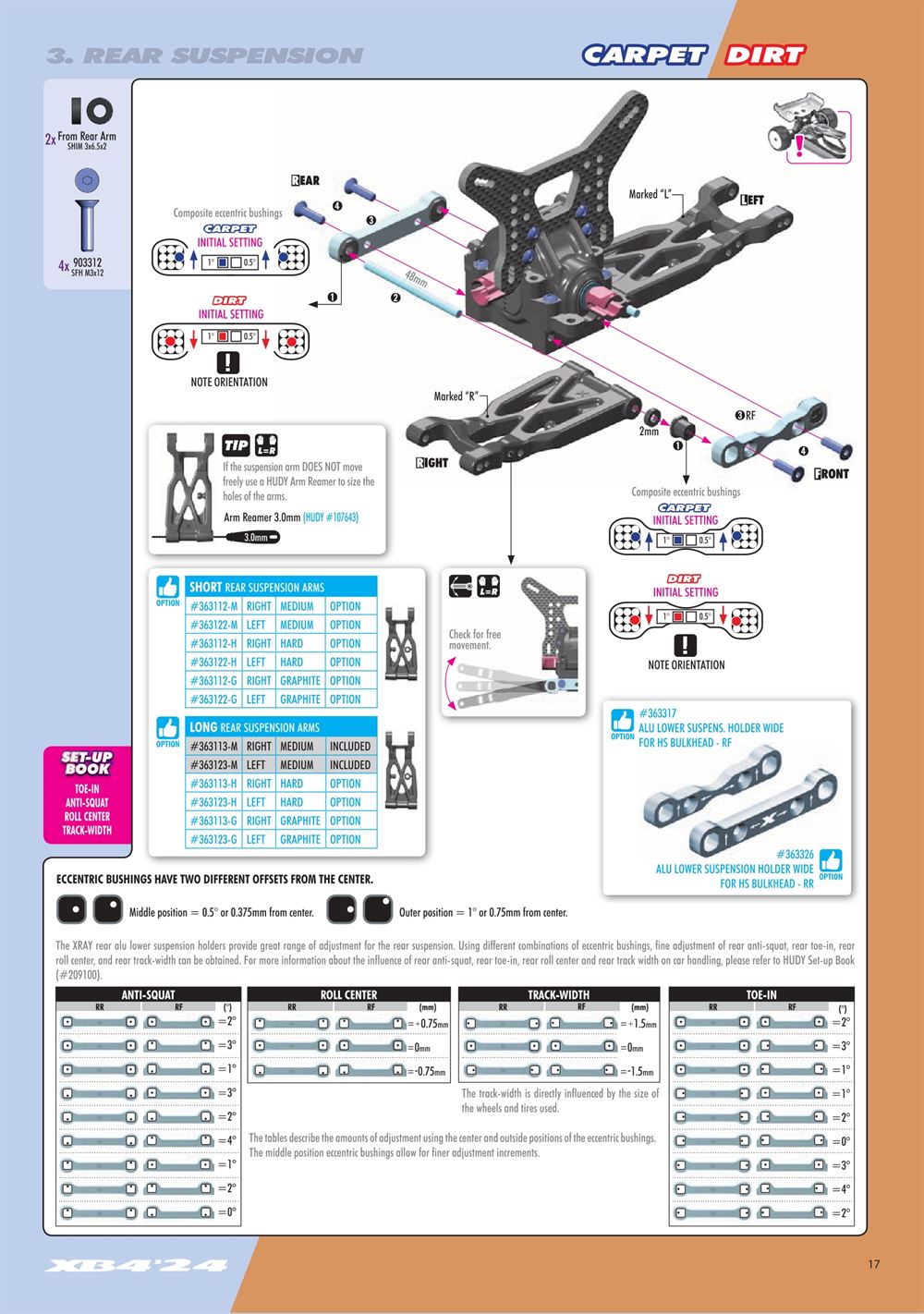 Xray - XB4D 2024 (XB4D'24) - Manual - Page 17