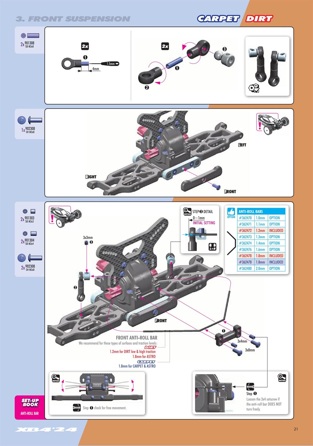 Xray - XB4D 2024 (XB4D'24) - Manual - Page 21