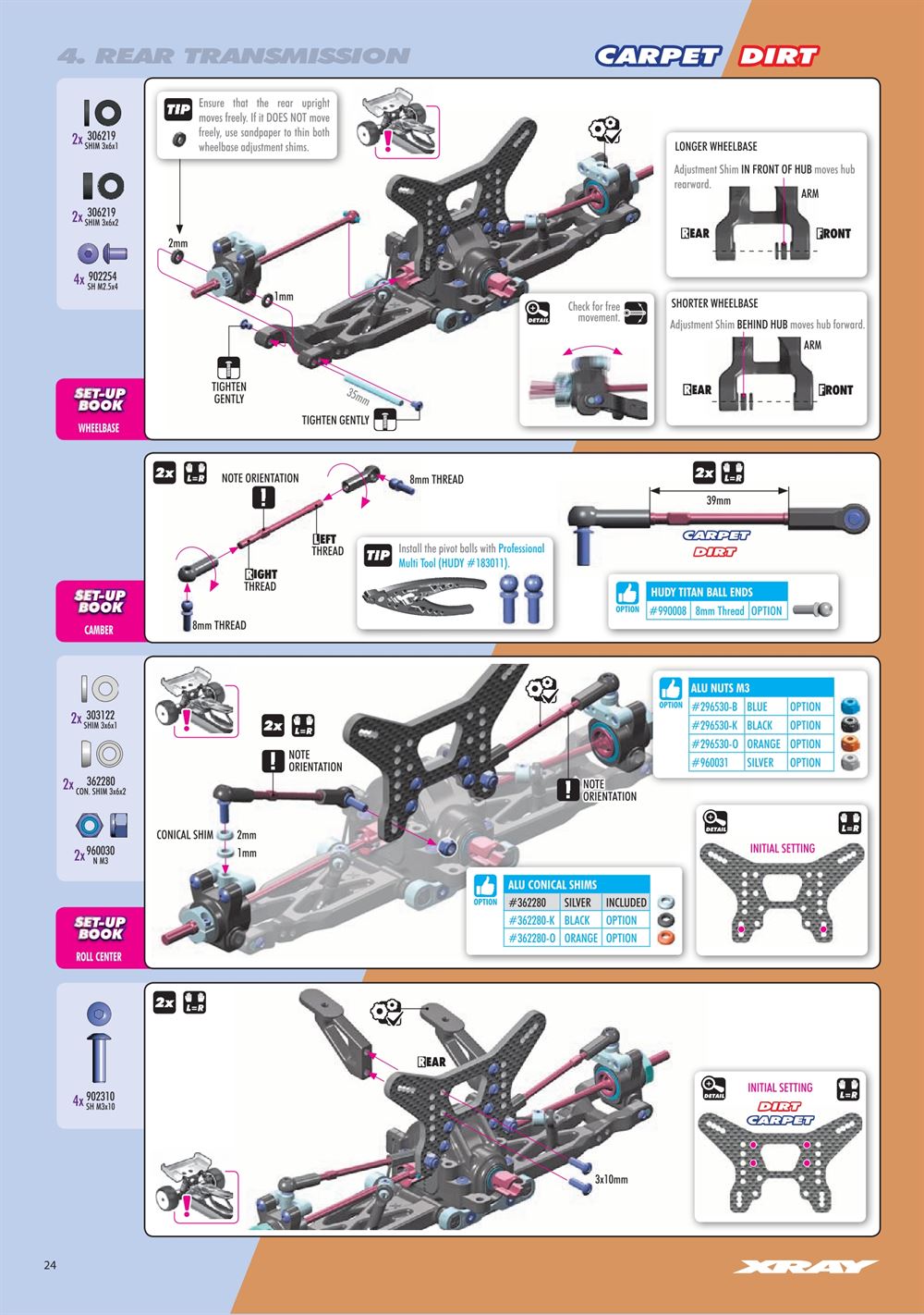Xray - XB4D 2024 (XB4D'24) - Manual - Page 24