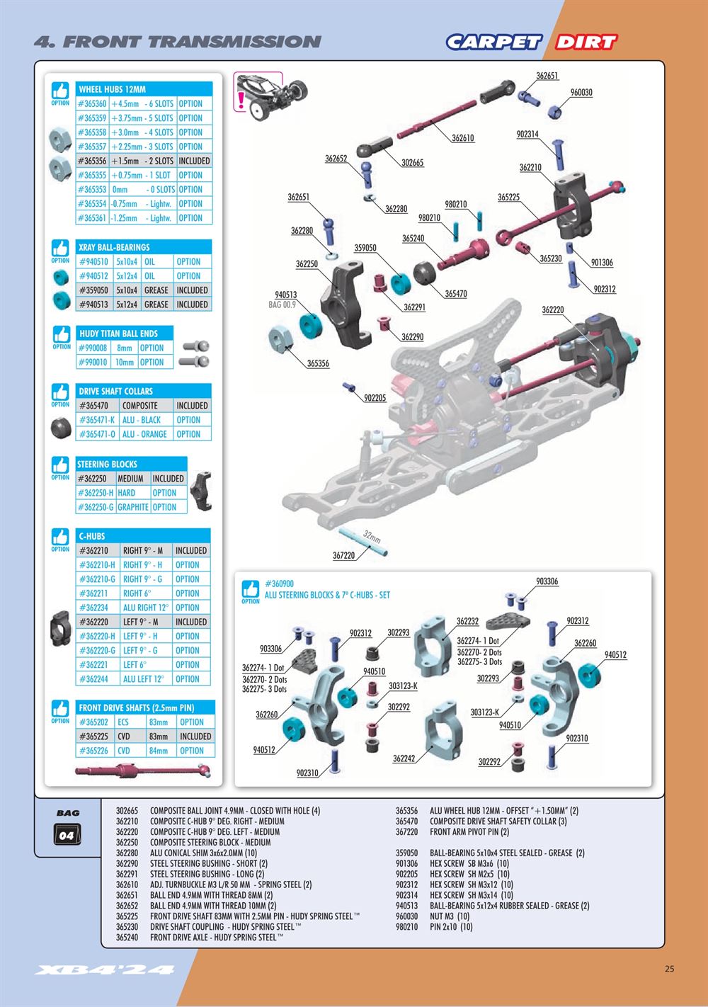Xray - XB4D 2024 (XB4D'24) - Manual - Page 25