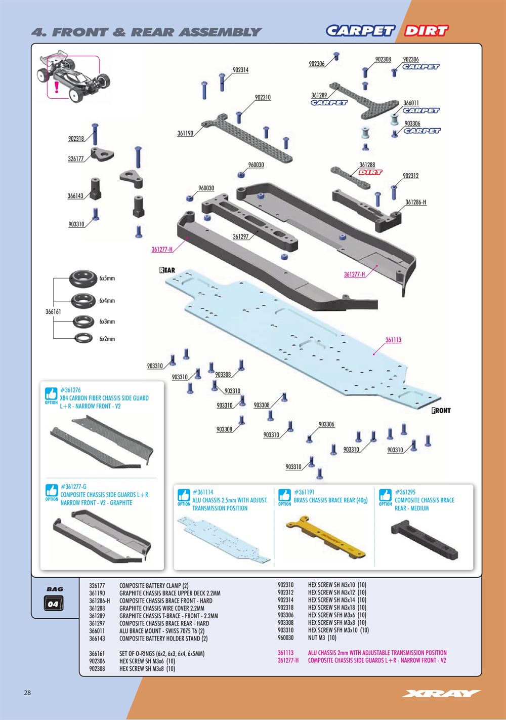 Xray - XB4D 2024 (XB4D'24) - Manual - Page 28
