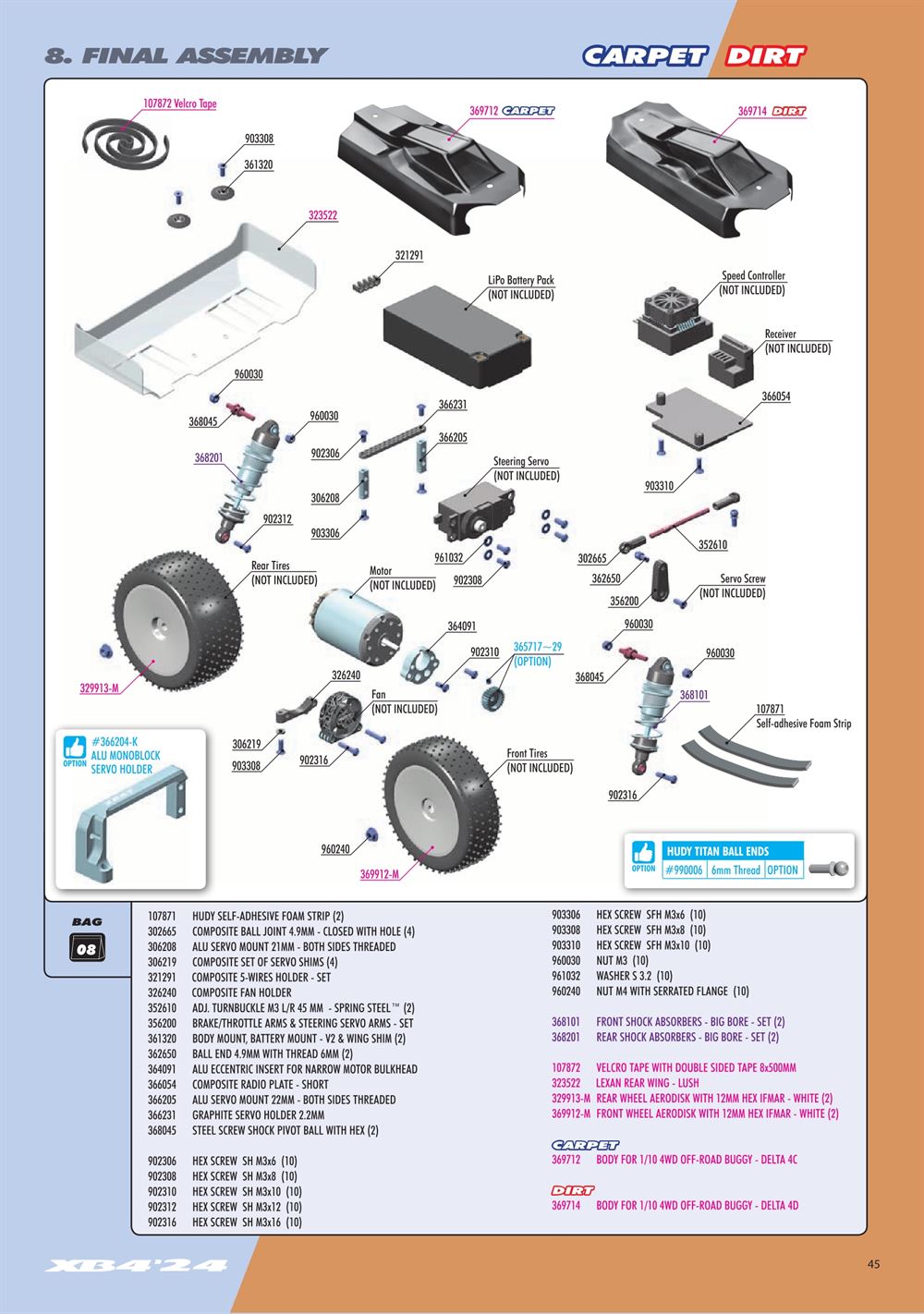 Xray - XB4D 2024 (XB4D'24) - Manual - Page 45