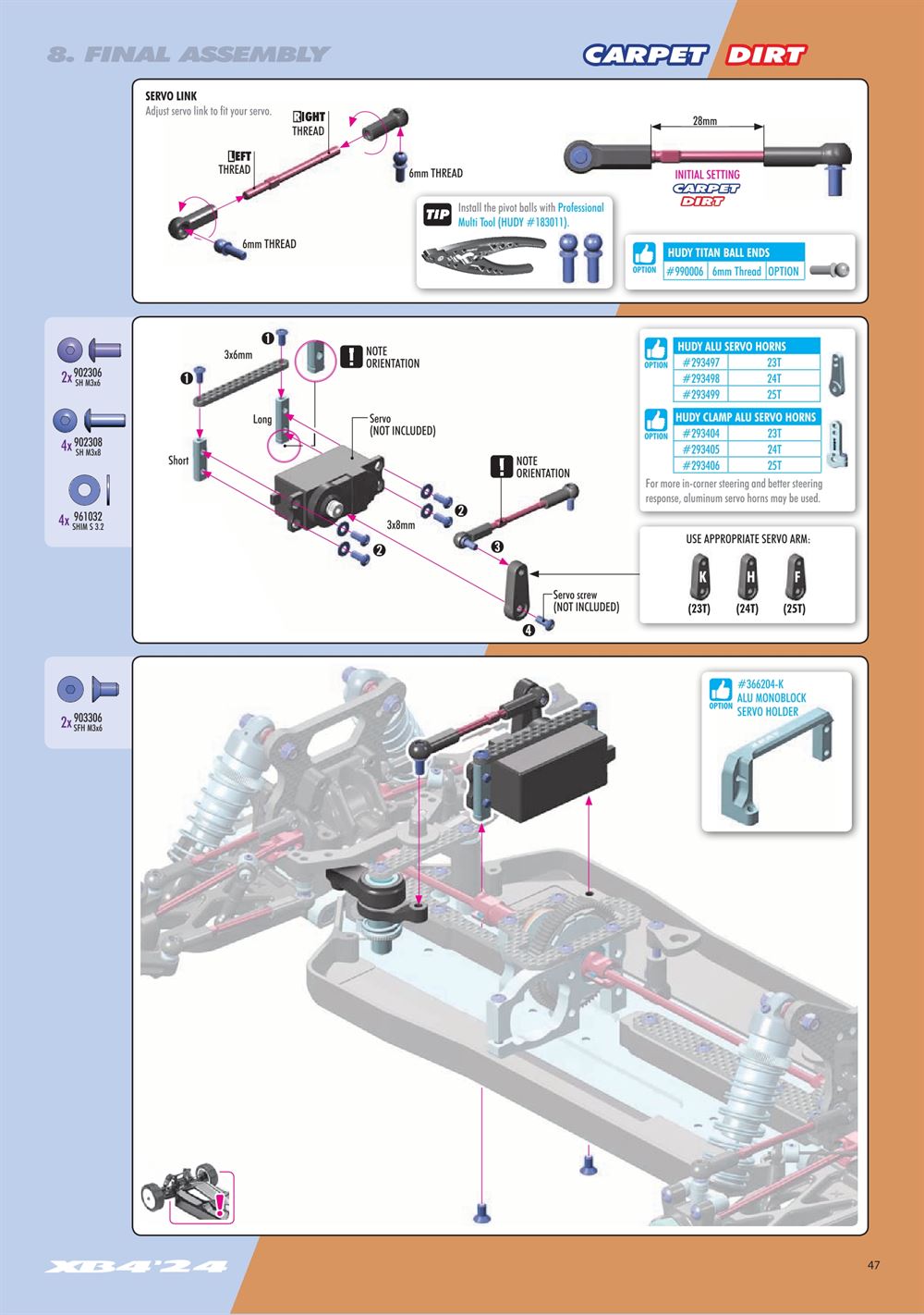 Xray - XB4D 2024 (XB4D'24) - Manual - Page 47