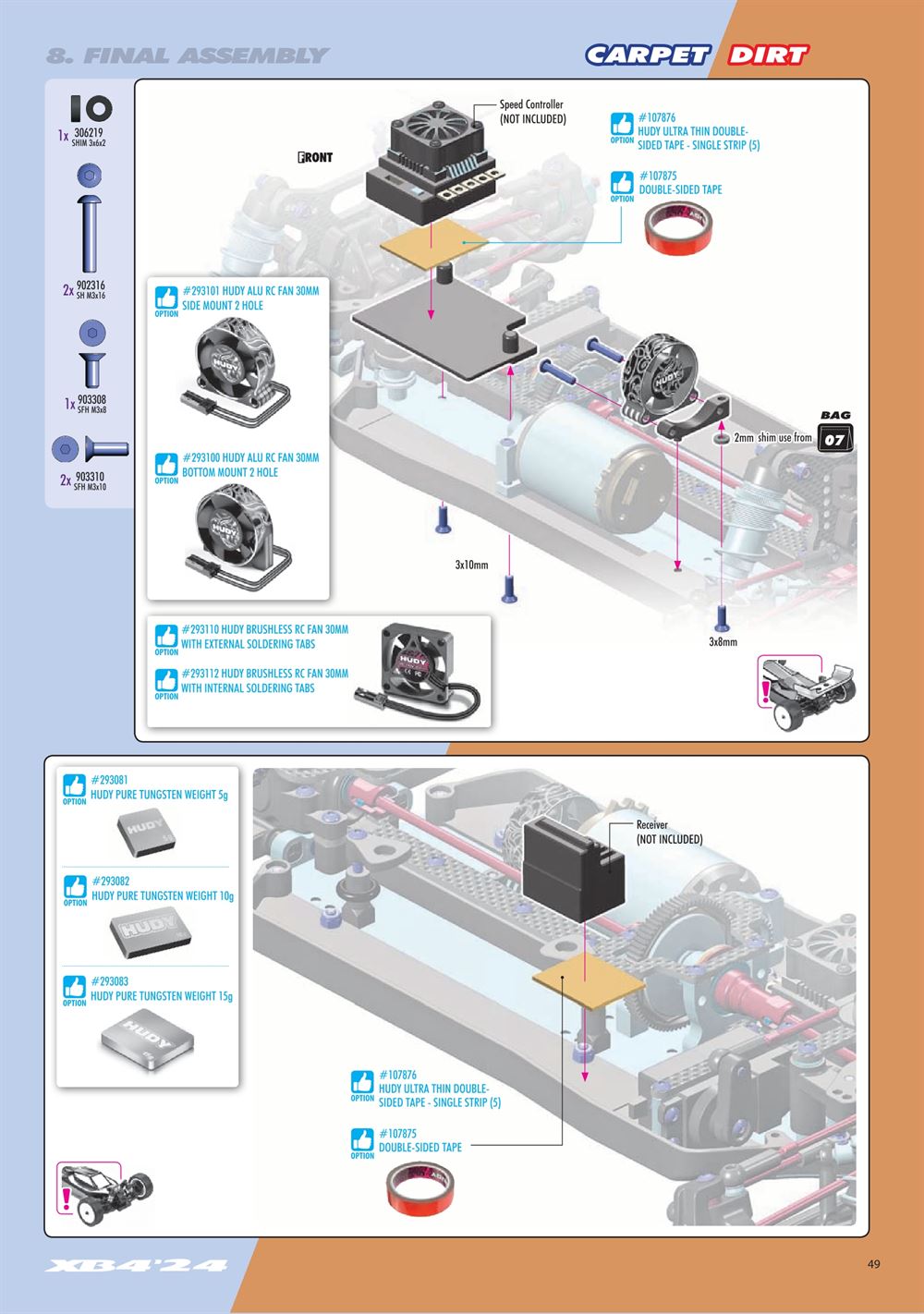 Xray - XB4D 2024 (XB4D'24) - Manual - Page 49