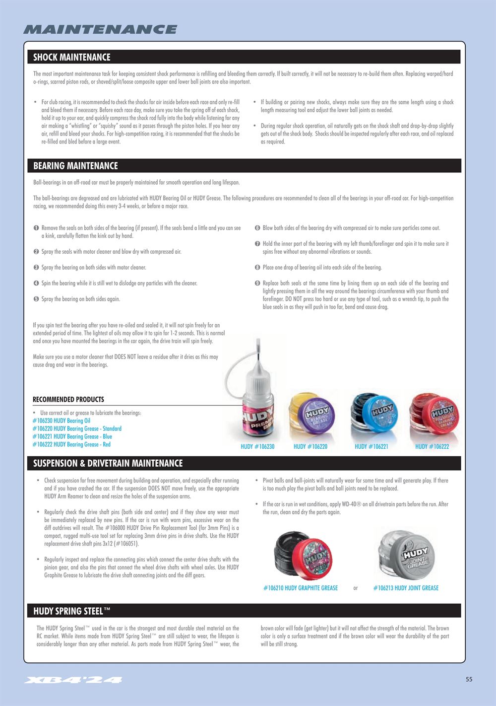 Xray - XB4D 2024 (XB4D'24) - Manual - Page 55