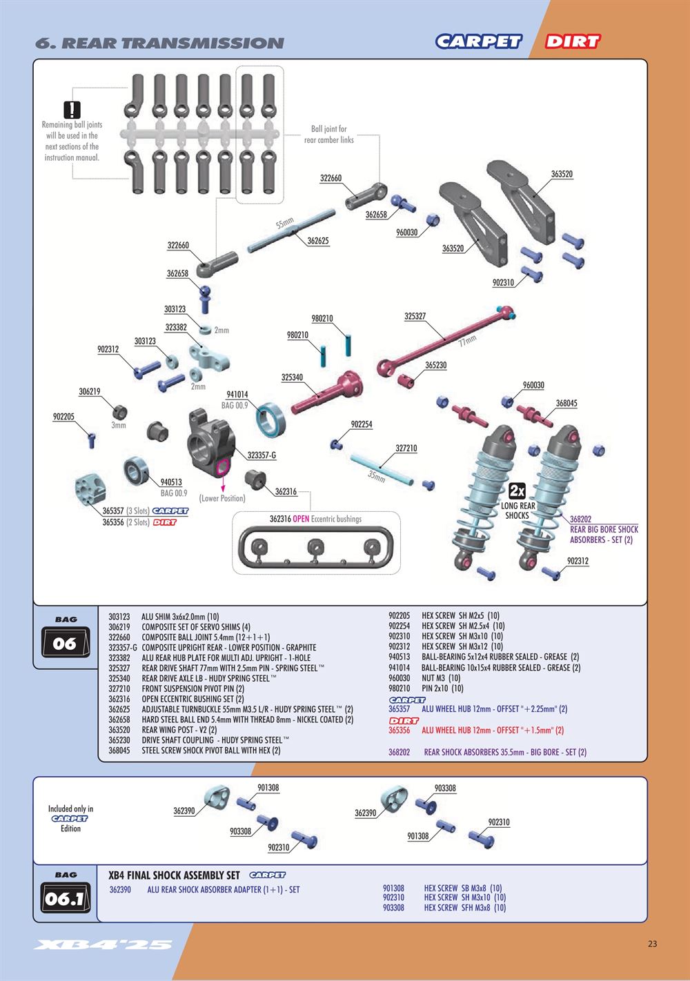 Xray - XB4C 2025 (XB4C'25) - Manual - Page 23
