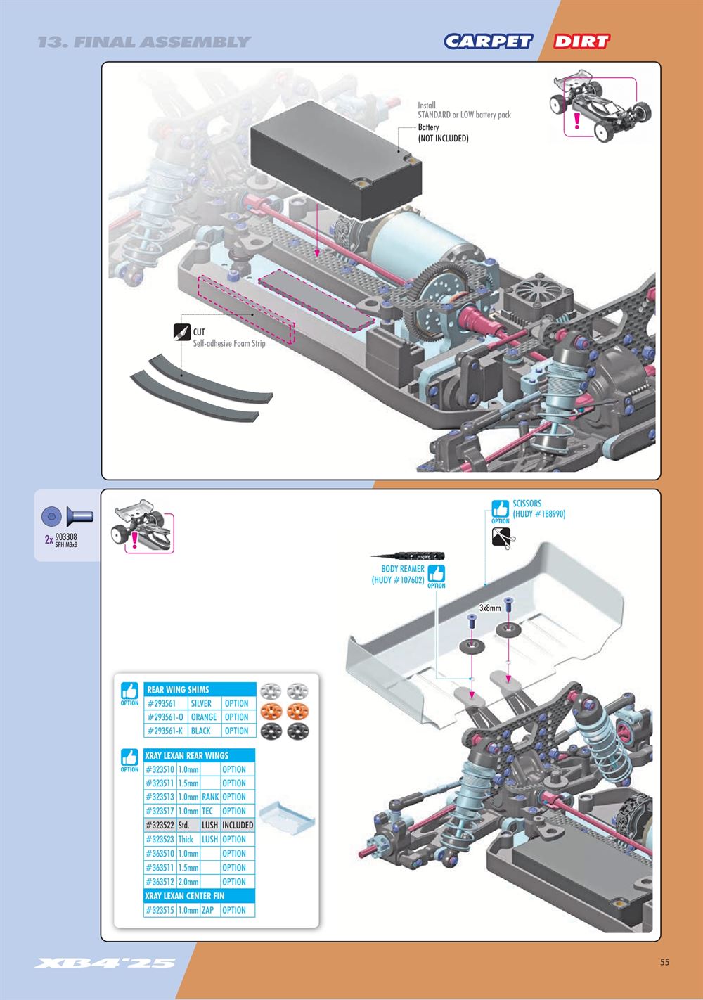 Xray - XB4C 2025 (XB4C'25) - Manual - Page 55