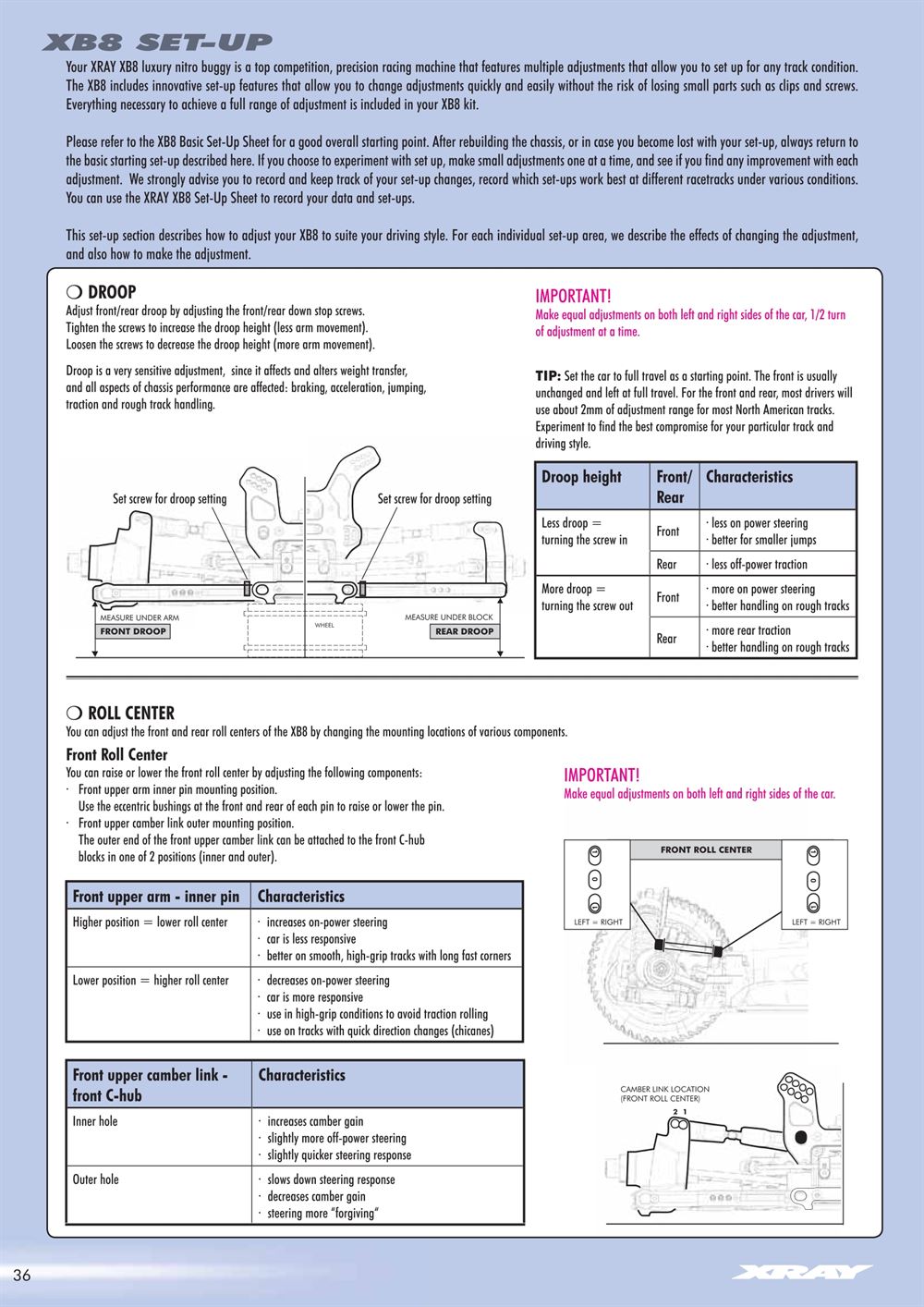 Xray - XB8 - Manual - Page 36