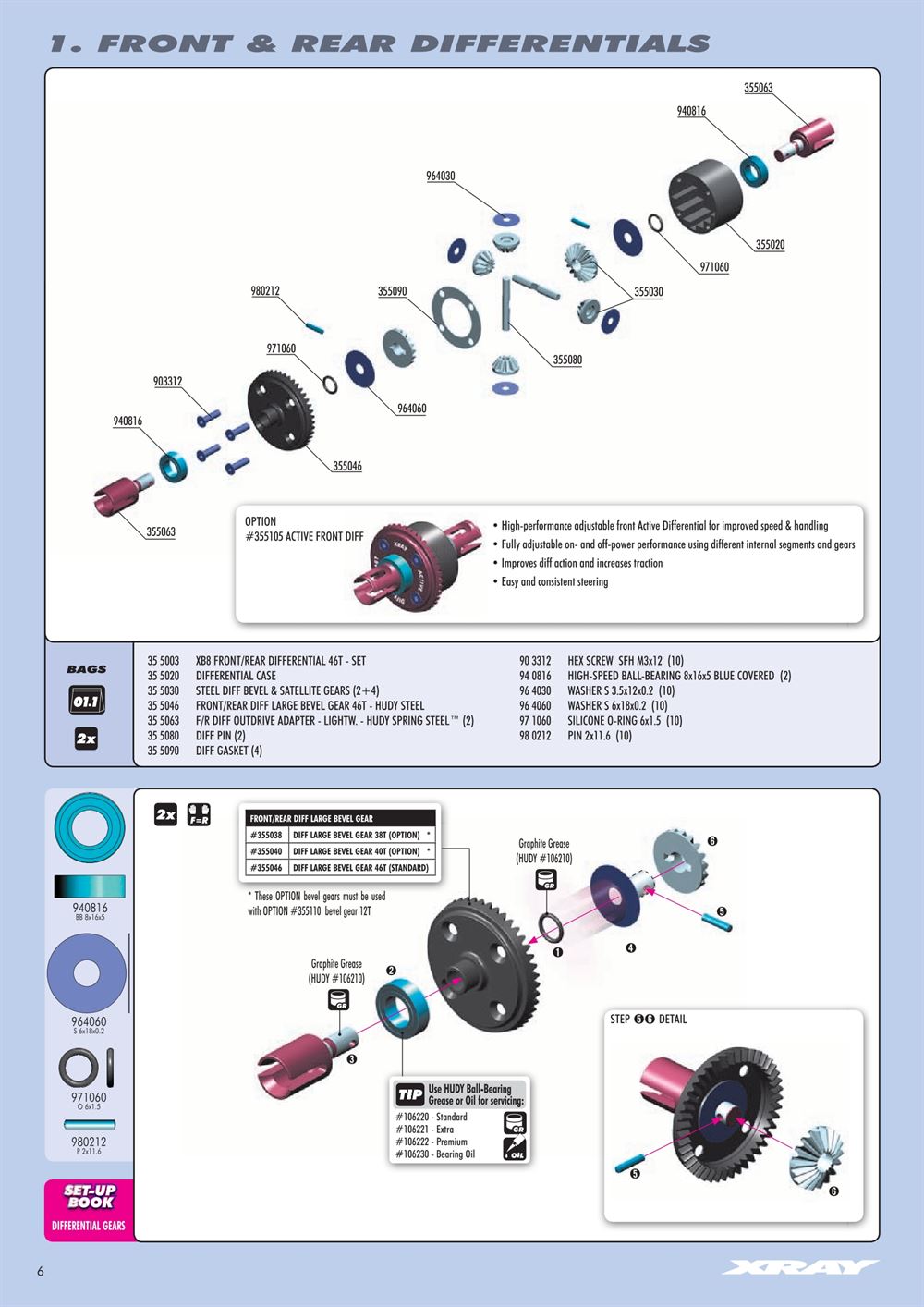 Xray - XB8 2014 Specs (XB8'14) - Manual - Page 6