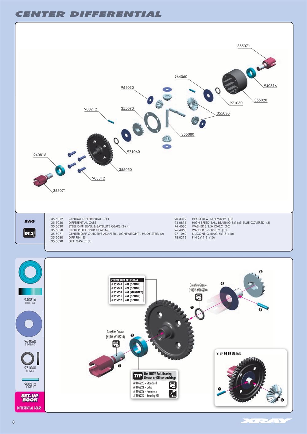 Xray - XB8 2014 Specs (XB8'14) - Manual - Page 8
