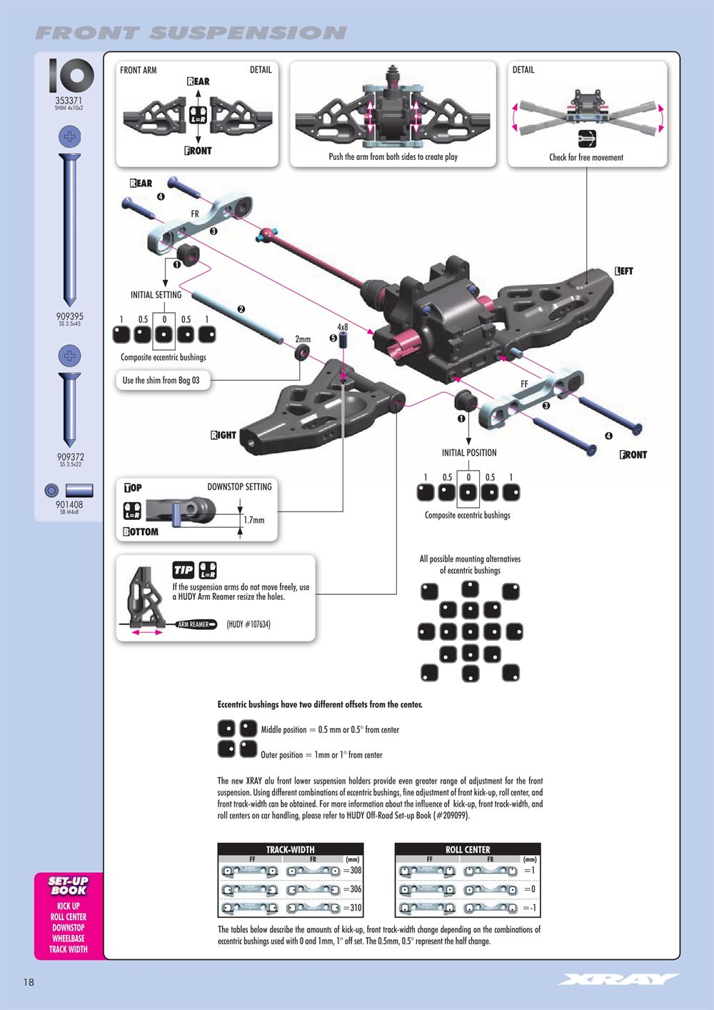 Xray - XB8 2014 Specs (XB8'14) - Manual - Page 18