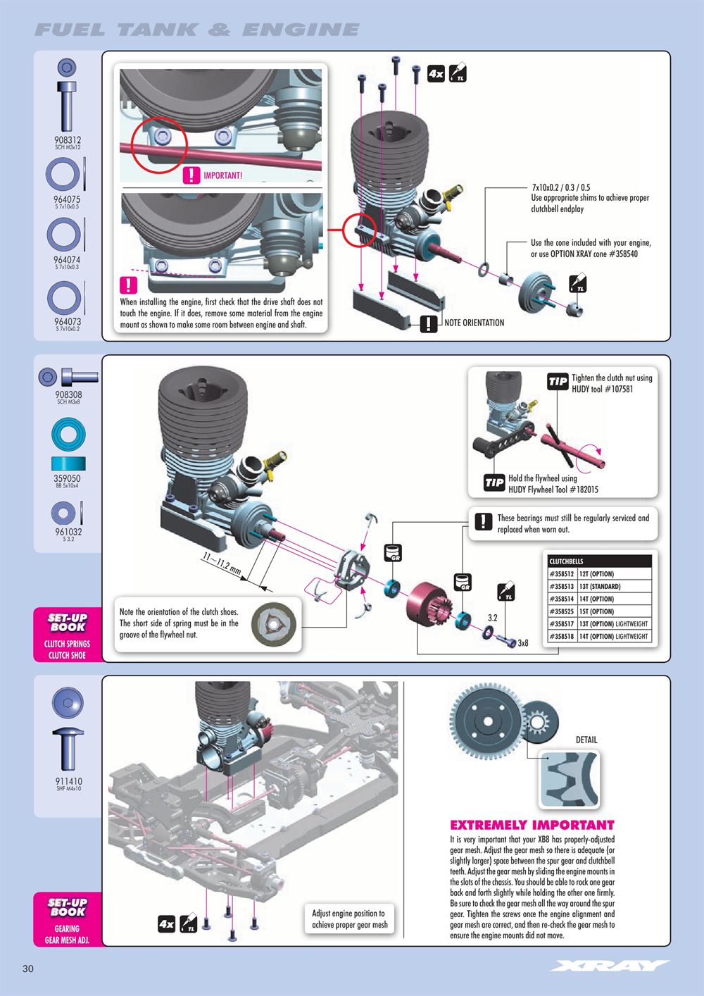 Xray - XB8 2014 Specs (XB8'14) - Manual - Page 30