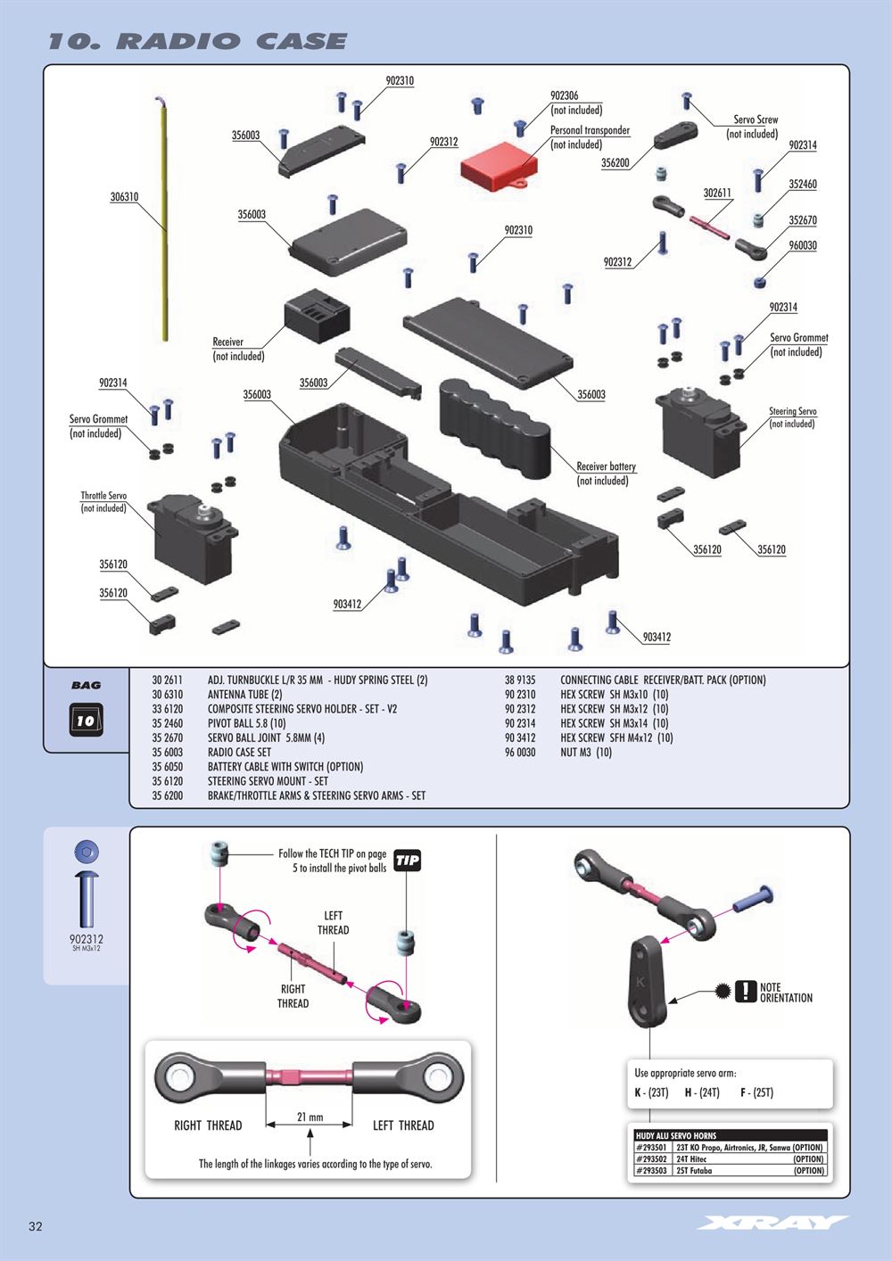 Xray - XB8 2014 Specs (XB8'14) - Manual - Page 32