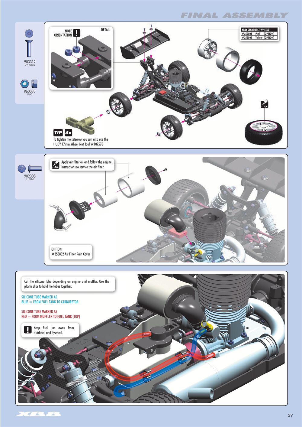 Xray - XB8 2014 Specs (XB8'14) - Manual - Page 39