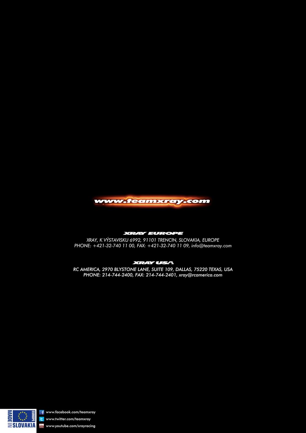 Xray - XB8 2014 Specs (XB8'14) - Manual - Page 44