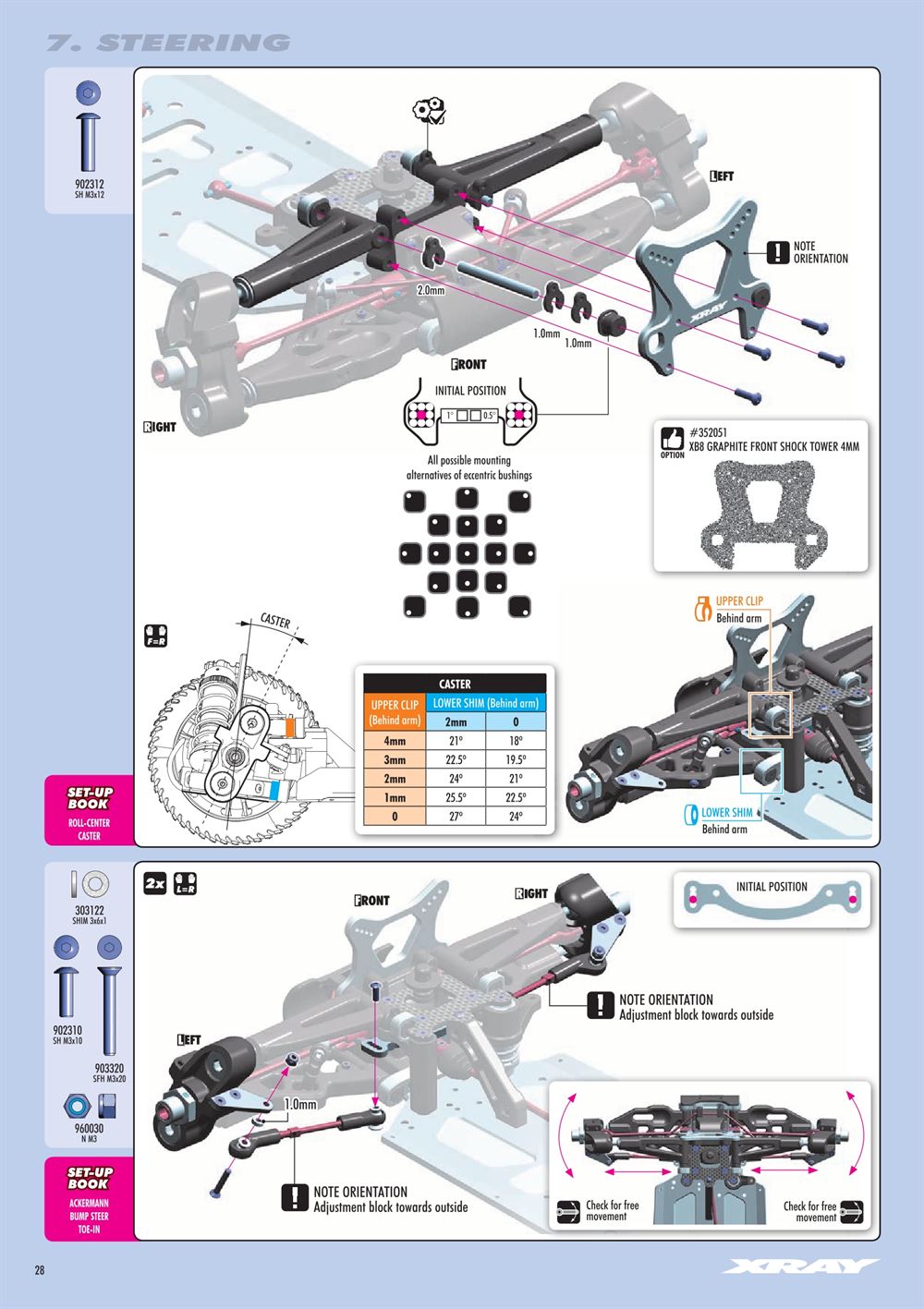 Xray - XB8 2016 Specs (XB8'16) - Manual - Page 28