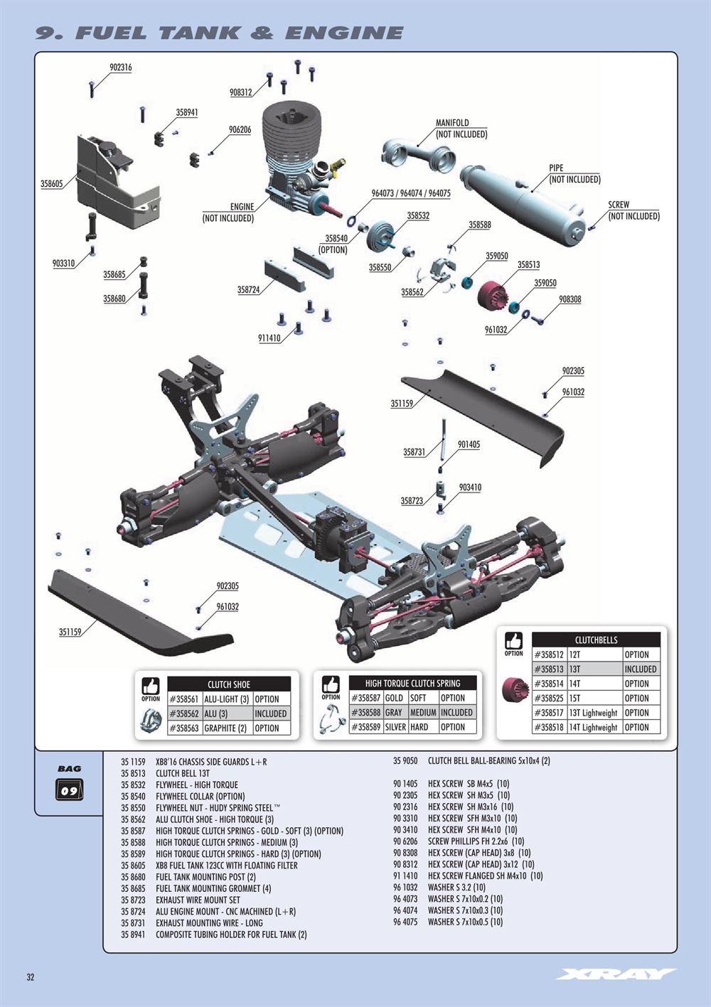 Xray - XB8 2016 Specs (XB8'16) - Manual - Page 32