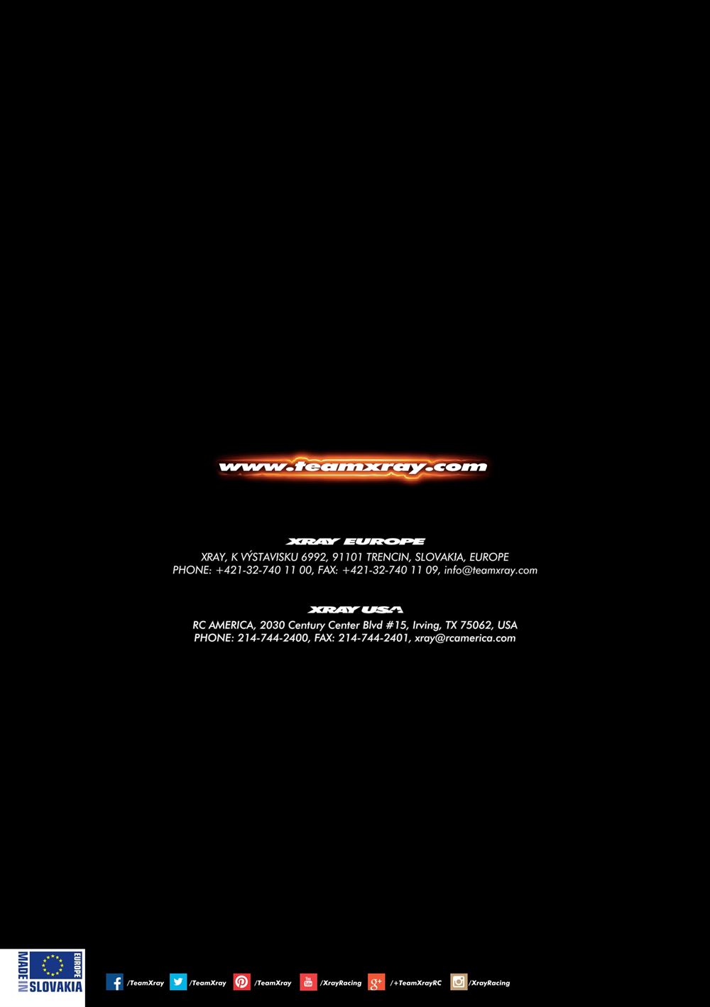 Xray - XB8 2016 Specs (XB8'16) - Manual - Page 48