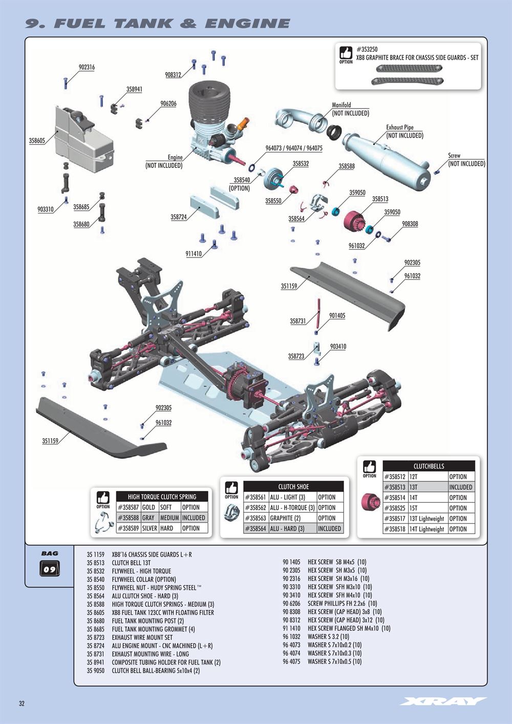 Xray - XB8 2017 Specs (XB8'17) - Manual - Page 32