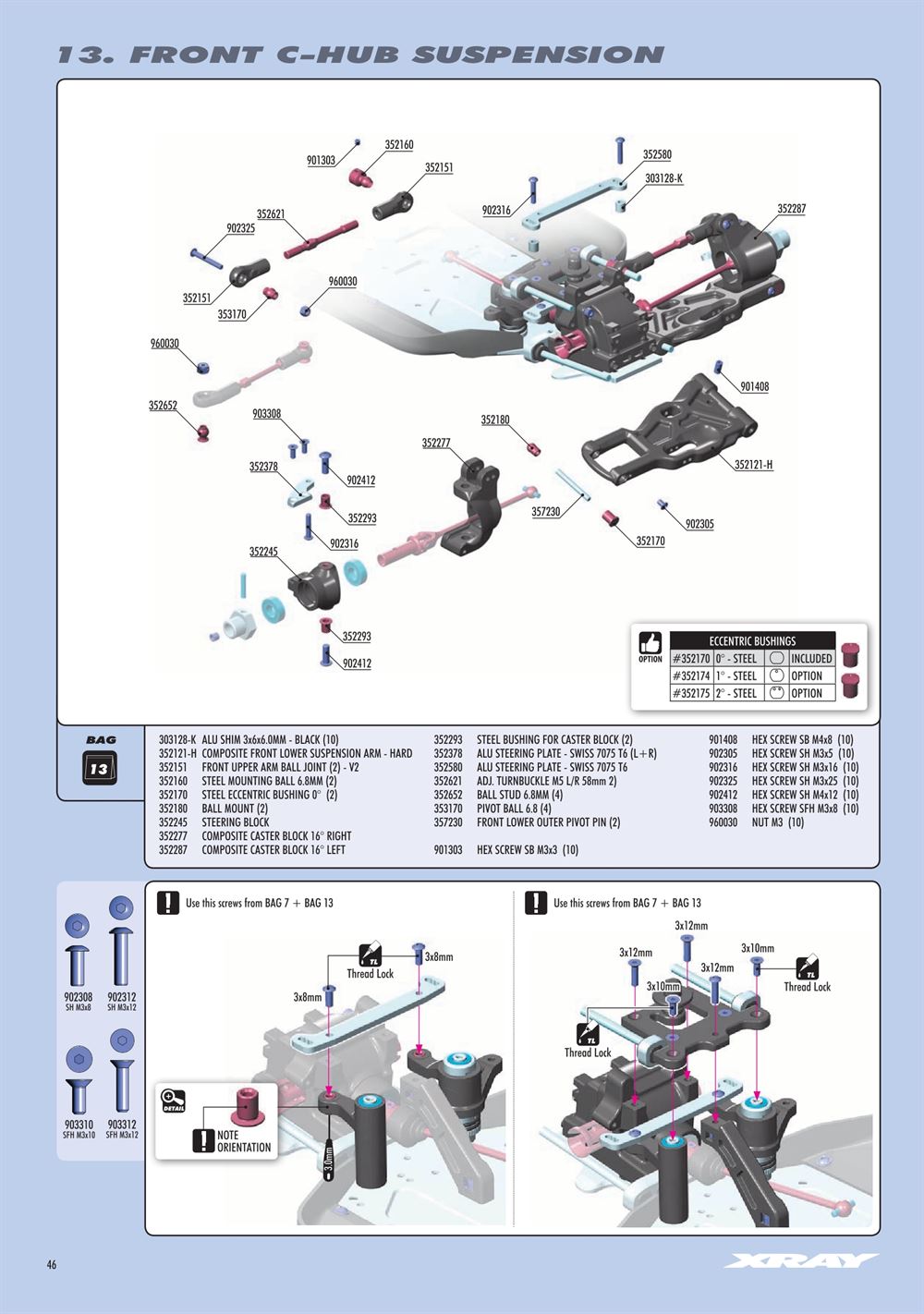 Xray - XB8 2019 Specs (XB8'19) - Manual - Page 46
