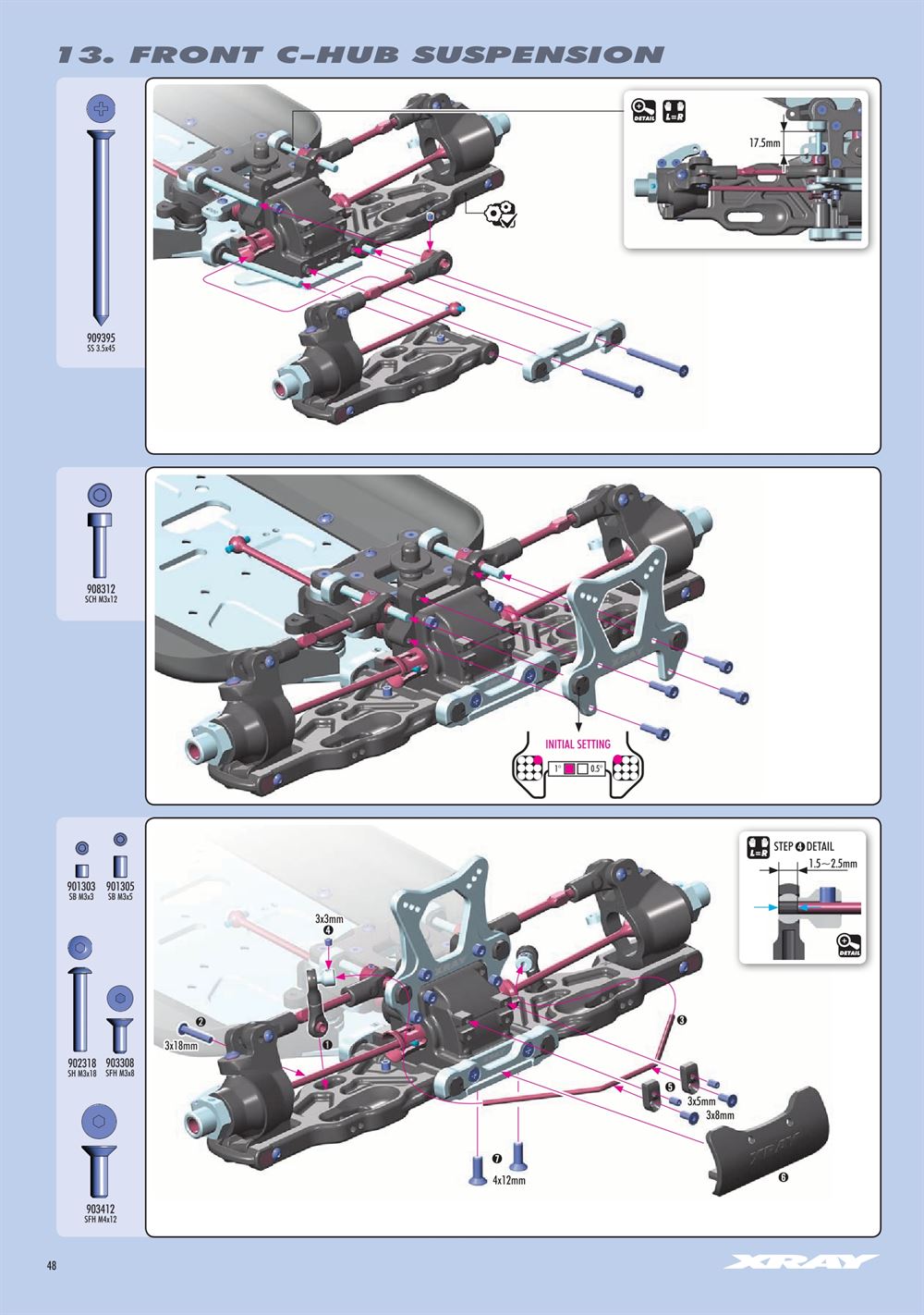 Xray - XB8 2019 Specs (XB8'19) - Manual - Page 48