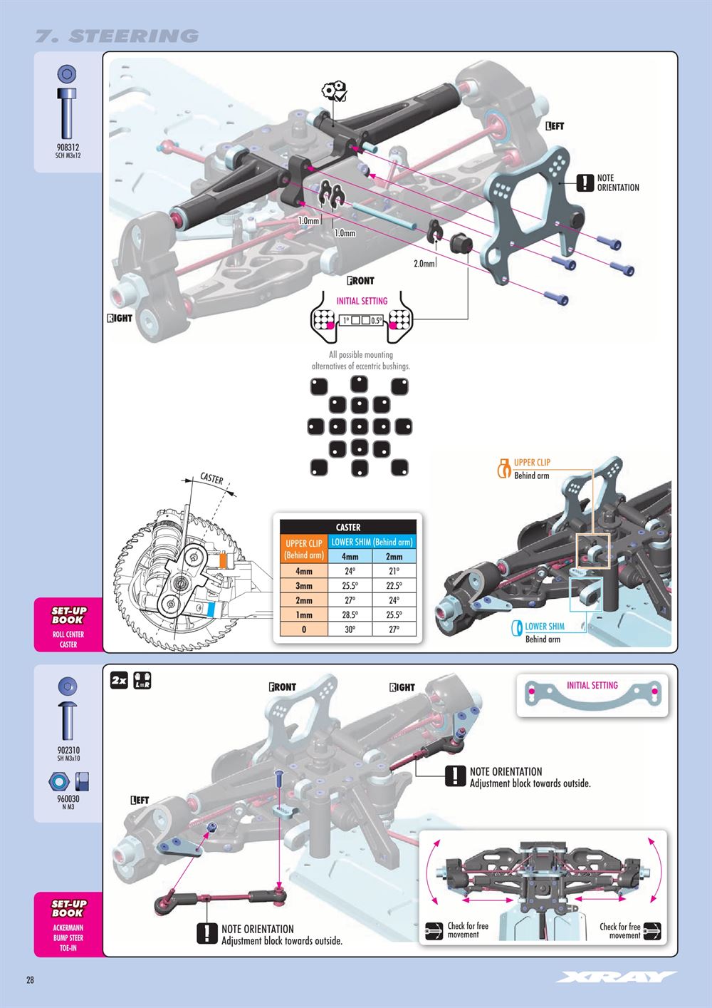 Xray - XB8 2021 Specs (XB8'21) - Manual - Page 28