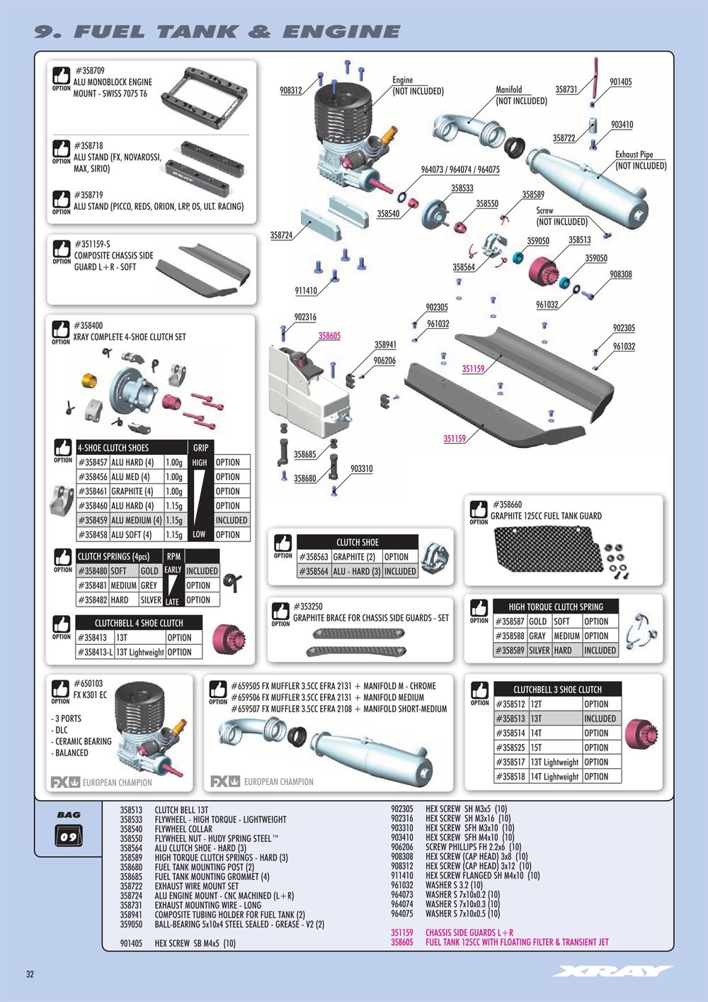 Xray - XB8 2021 Specs (XB8'21) - Manual - Page 32