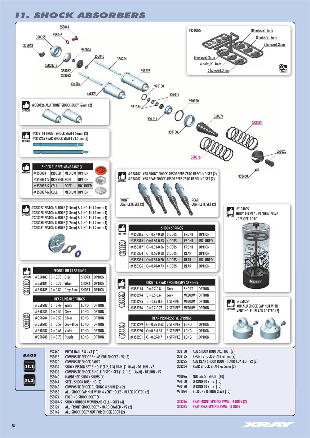Xray - XB8 2021 Specs (XB8'21) - Manual - Page 38