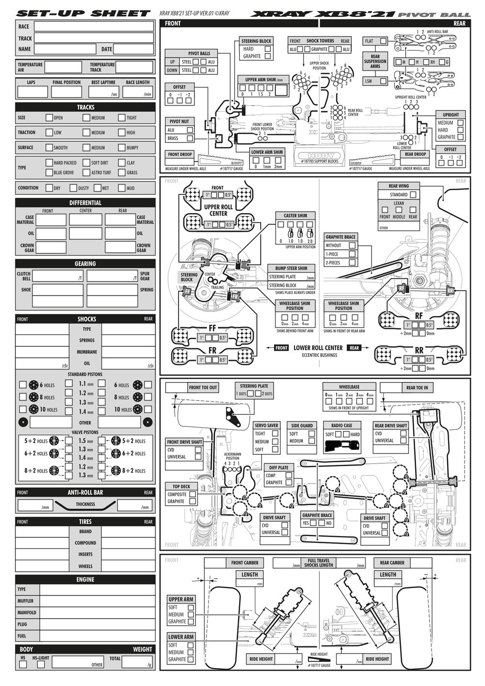 Xray - XB8 2021 Specs (XB8'21) - Manual - Page 52