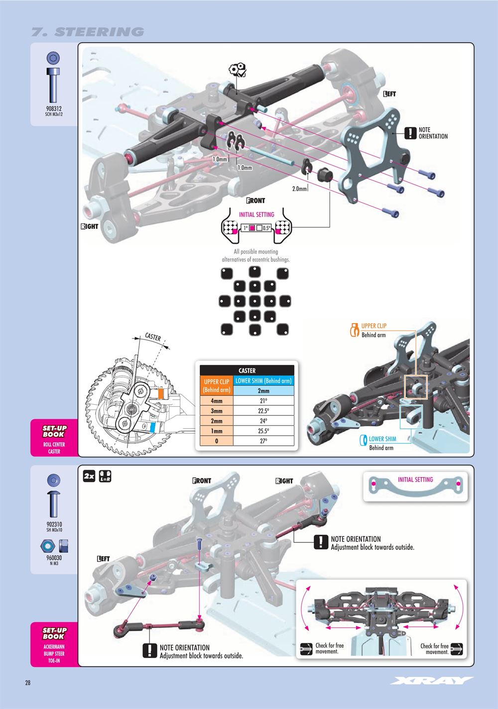 Xray - XB8 2022 Specs (XB8'22) - Manual - Page 28
