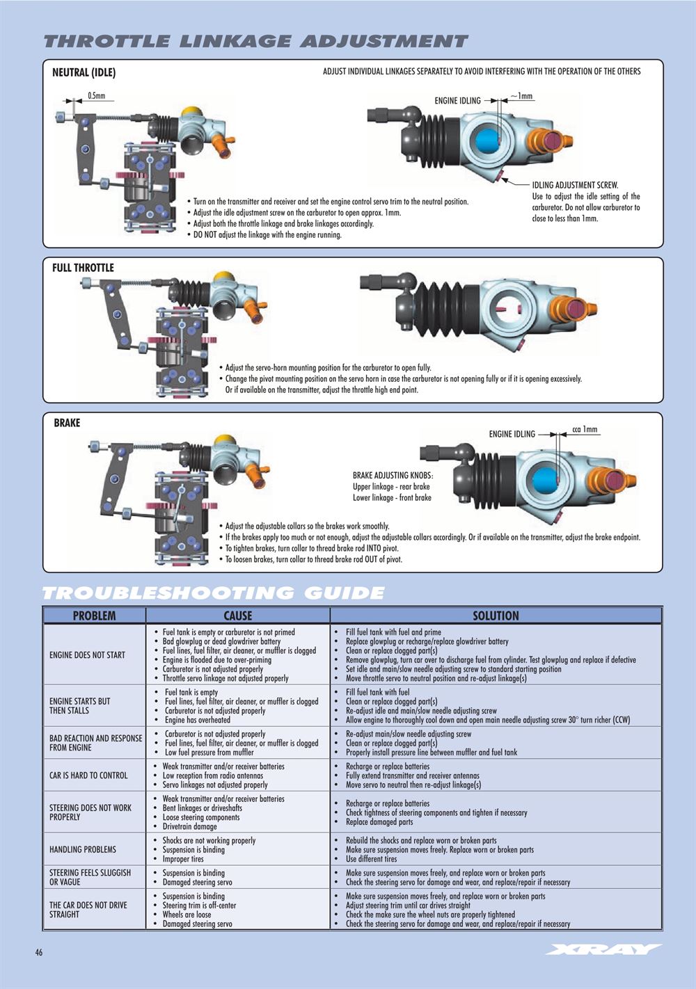 Xray - XB8 2022 Specs (XB8'22) - Manual - Page 46