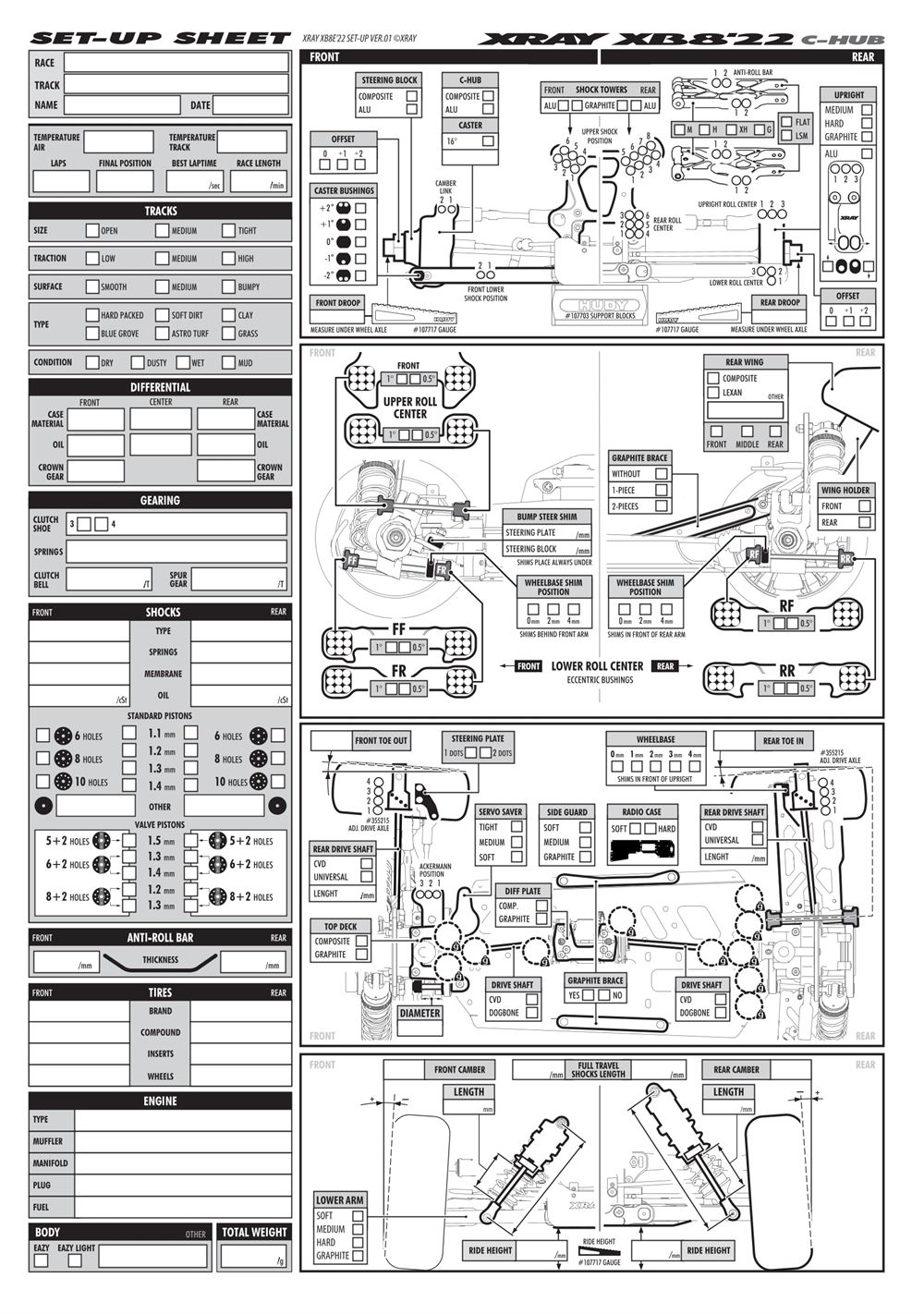 Xray - XB8 2022 Specs (XB8'22) - Manual - Page 53