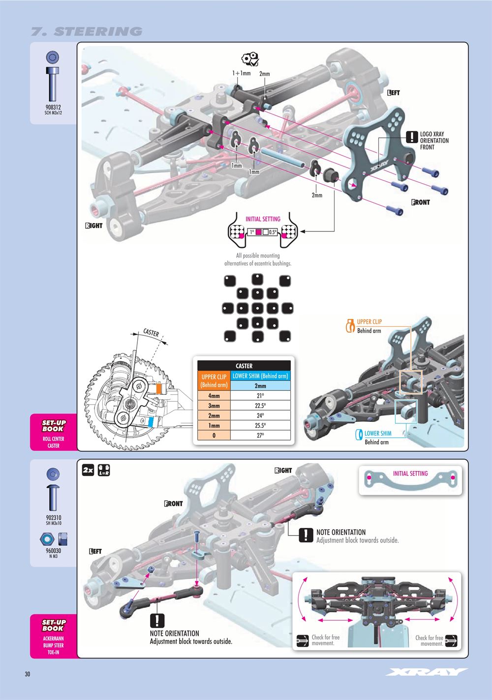 Xray - XB8 2023 Specs (XB8'23) - Manual - Page 30