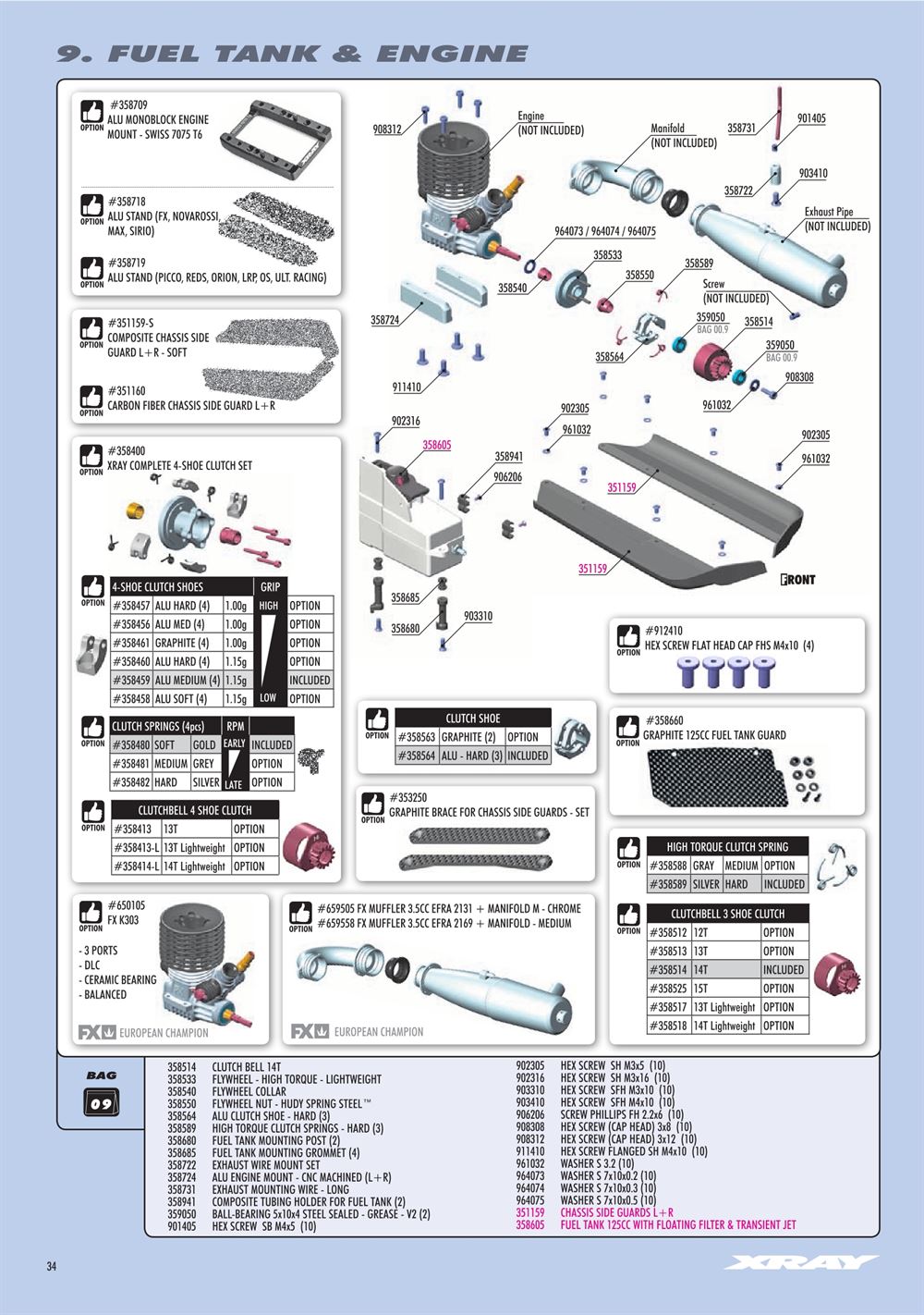 Xray - XB8 2023 Specs (XB8'23) - Manual - Page 34