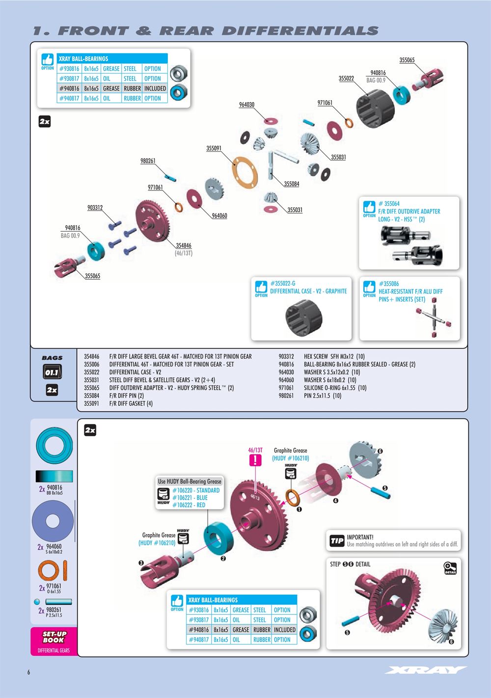 Xray - XB8 2024 Specs (XB8'24) - Manual - Page 6