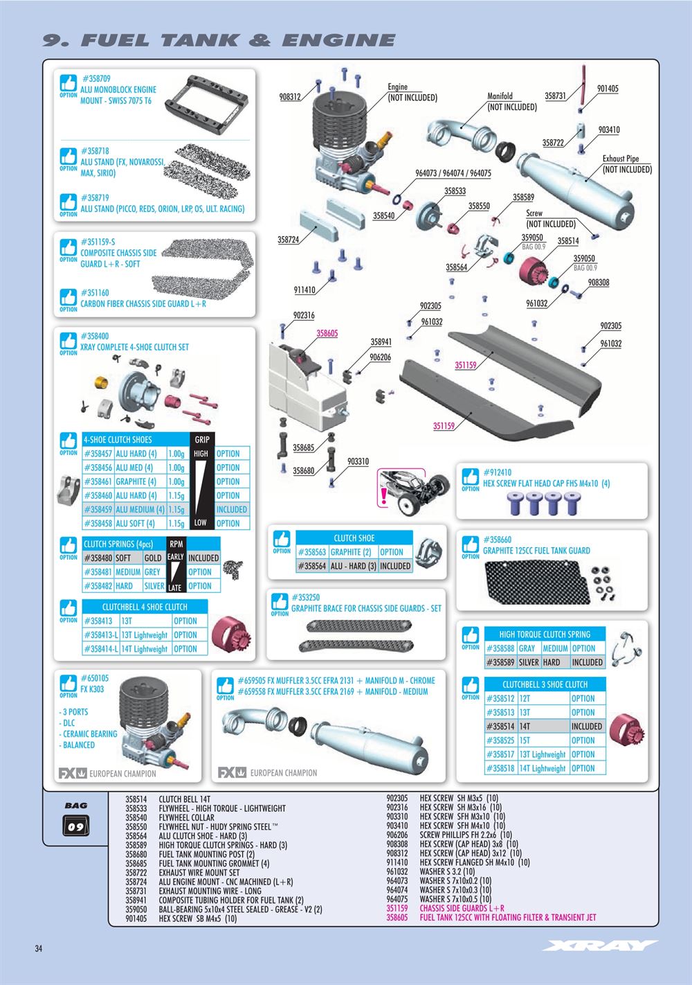 Xray - XB8 2024 Specs (XB8'24) - Manual - Page 34