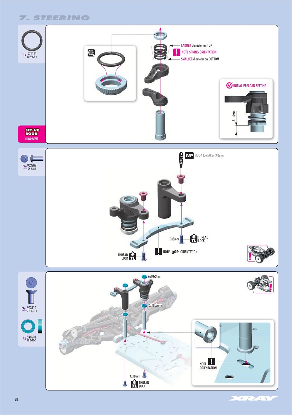Xray - XB8 2025 Specs (XB8'25) - Manual - Page 28