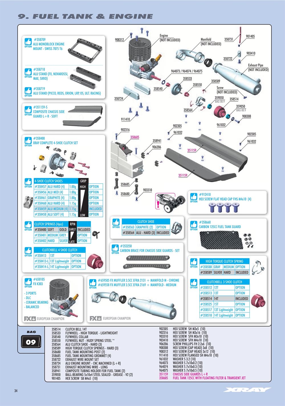 Xray - XB8 2025 Specs (XB8'25) - Manual - Page 34