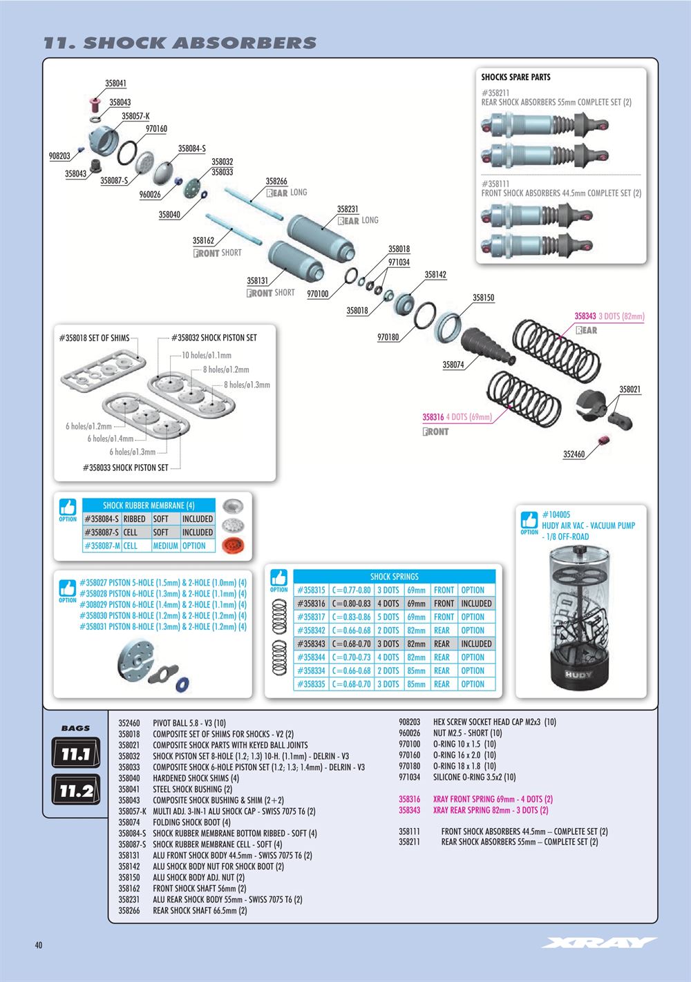 Xray - XB8 2025 Specs (XB8'25) - Manual - Page 40