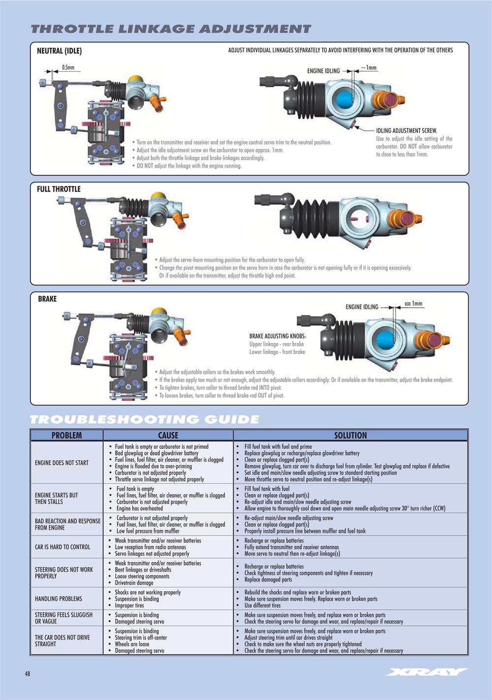 Xray - XB8 2025 Specs (XB8'25) - Manual - Page 48