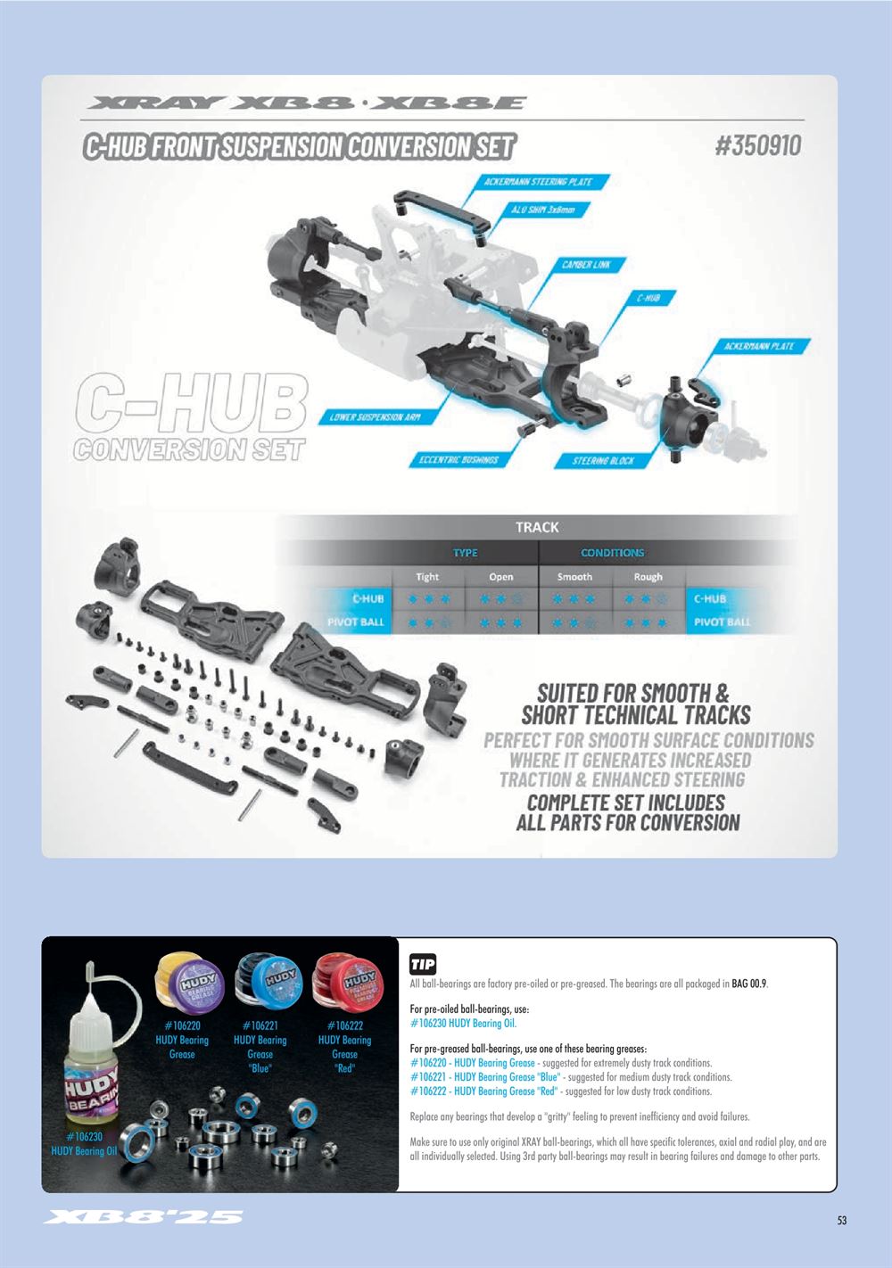 Xray - XB8 2025 Specs (XB8'25) - Manual - Page 53