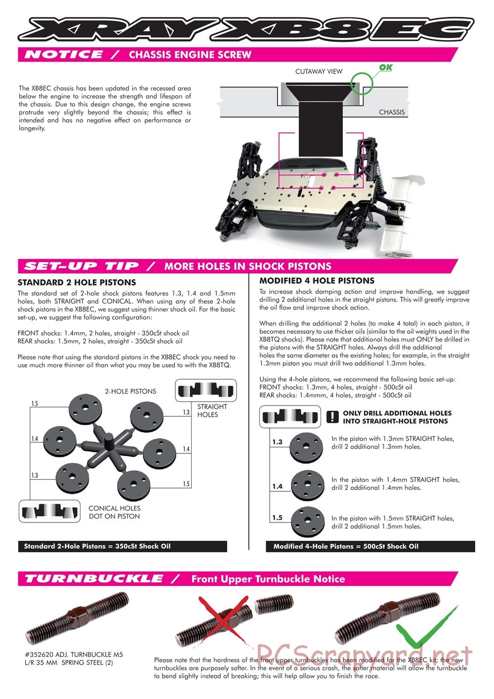 Xray - XB8 EC - Supplementary Manual - Page 13