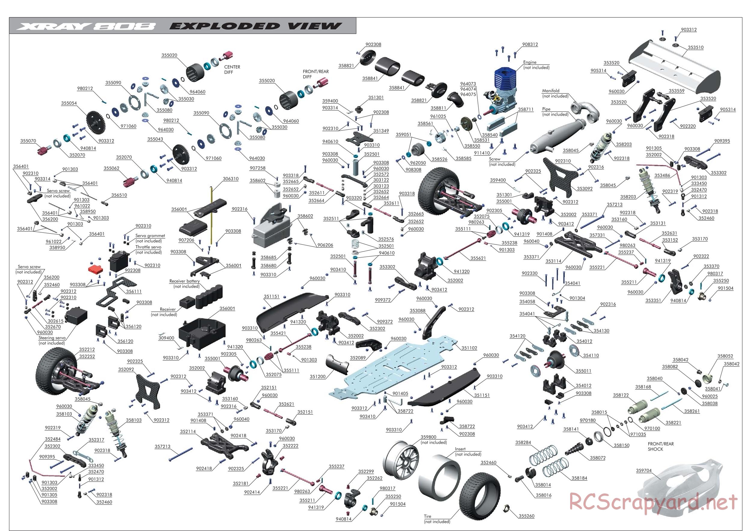 Xray - XB808 2009 (XB808'09) - Manual - Page 5