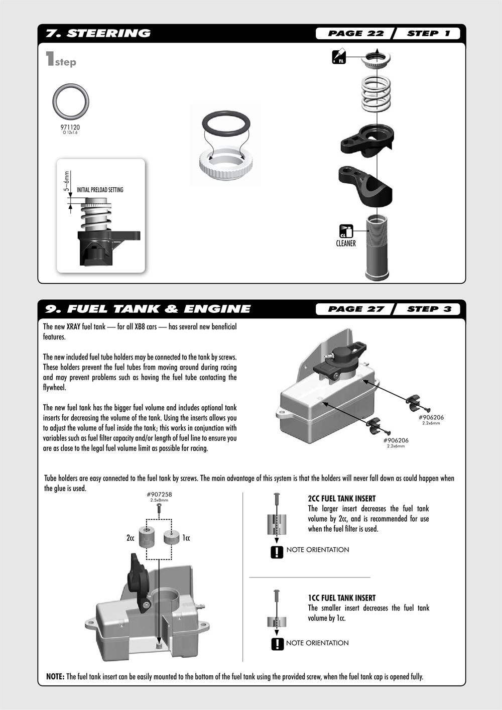 Xray - XB808 2010 (XB808'10) - Supplementary Manual - Page 3