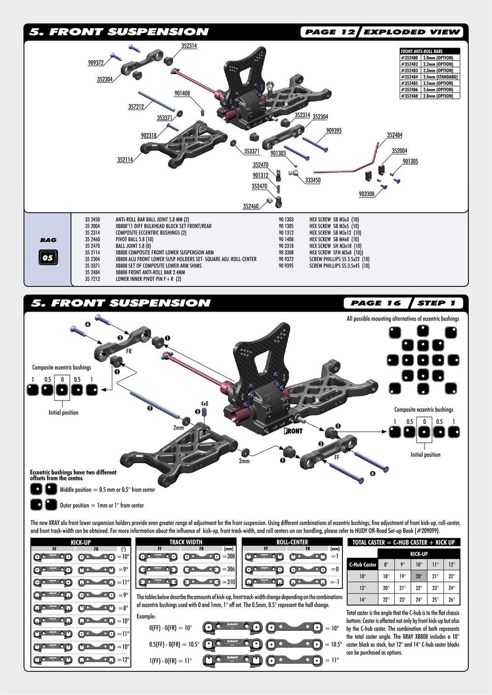 Xray - XB808 2011 (XB808'11) - Supplementary Manual - Page 5