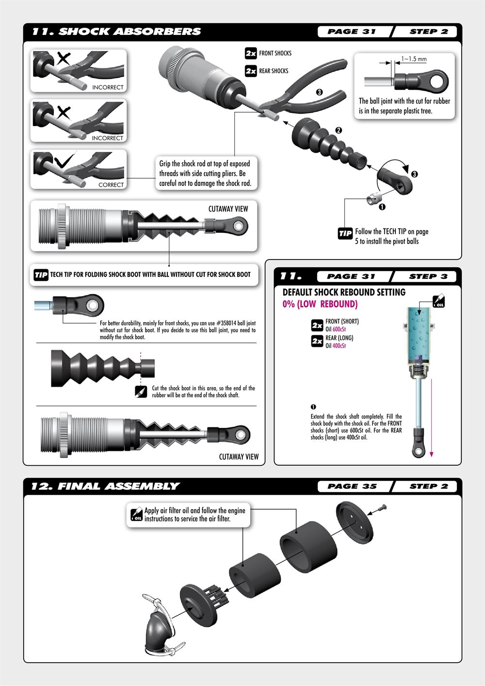 Xray - XB808 2011 (XB808'11) - Supplementary Manual - Page 8